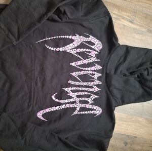 Revenge Pink Broken Hearts Logo Hoodie